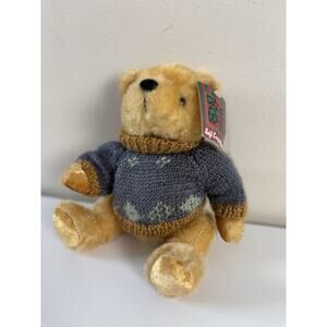 Vtg 90s Dan Dee Collector’s Choice Bear Sweater Soft Expressions 7” Tags